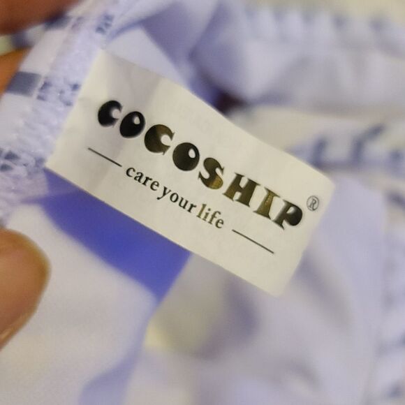 Cocoship Vintage Style Tassel Mesh 2pc swimsuit - Picture 7 of 8